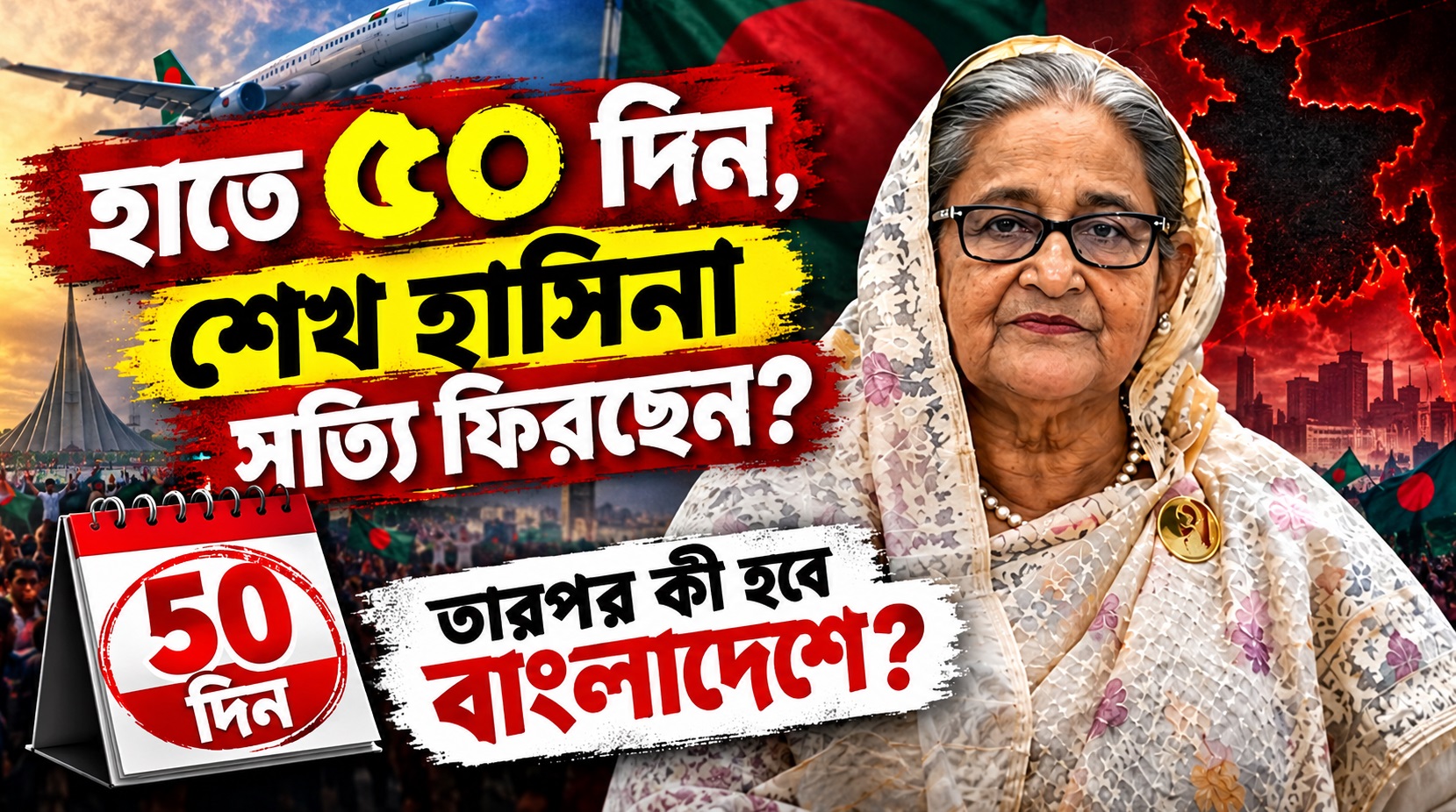 হাতে ৫০ দিন, শেখ হাসিনা সত্যি ফিরছেন? তারপর কী হবে বাংলাদেশে?